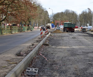 Budowa węzła Głębokie - marzec 2021