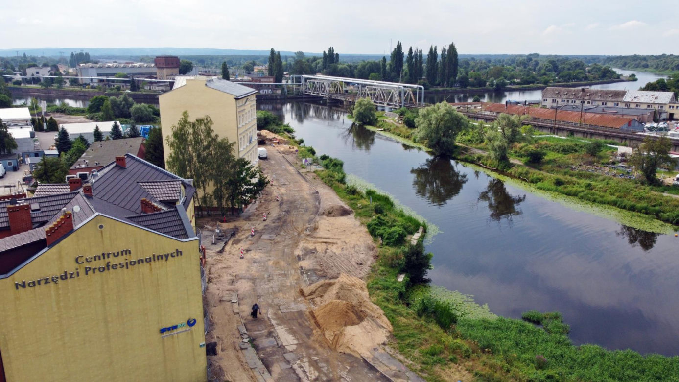 Przebudowa dróg na Międzyodrzu - lipiec 2021