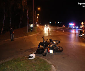 Jastrzębie-Zdrój: Motocyklista wjechał w samochód osobowy