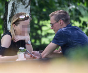 Piotr Żyła na spotkaniu ze swoją prawniczką
