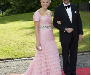 Książę Haakon z Norwegii z żoną księżniczką Mette-Marit 