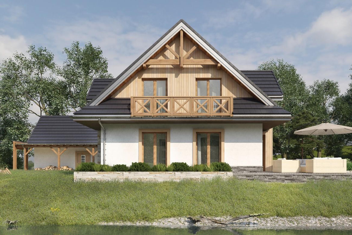 Tradycyjna architektura z nowoczesnymi dodatkami