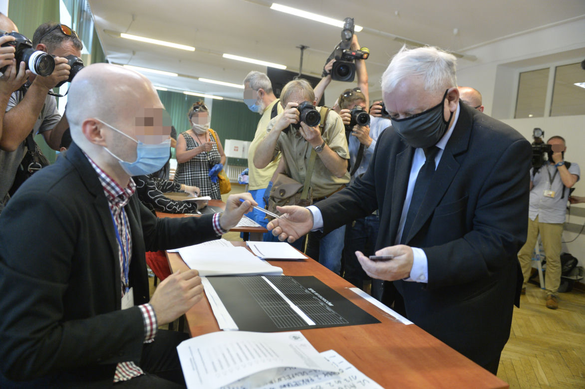 Wybory 2020 Prezes PiS Jarosław Kaczyński oddał swój głos