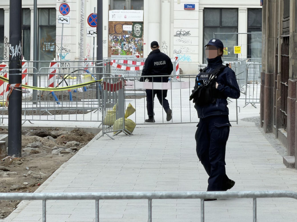 Niewybuch w centrum Warszawy. Zamknięto ulice