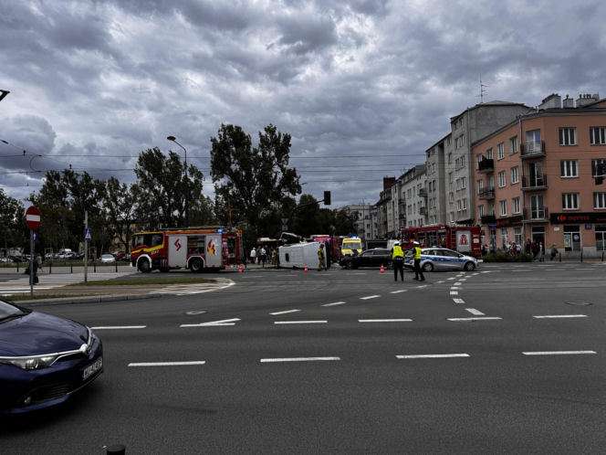 Wypadek w Warszawie
