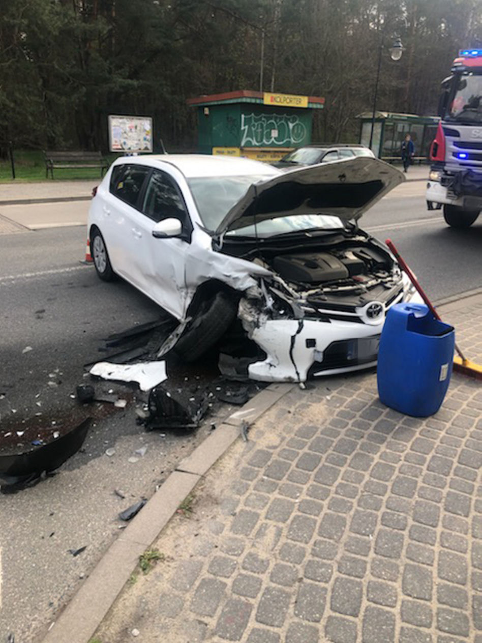 Robert Chojnacki miał wypadek samochodowy 