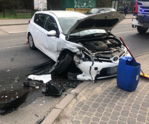 Robert Chojnacki miał wypadek samochodowy 