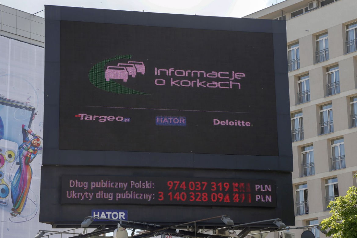 Licznik kosztów korków w Warszawie