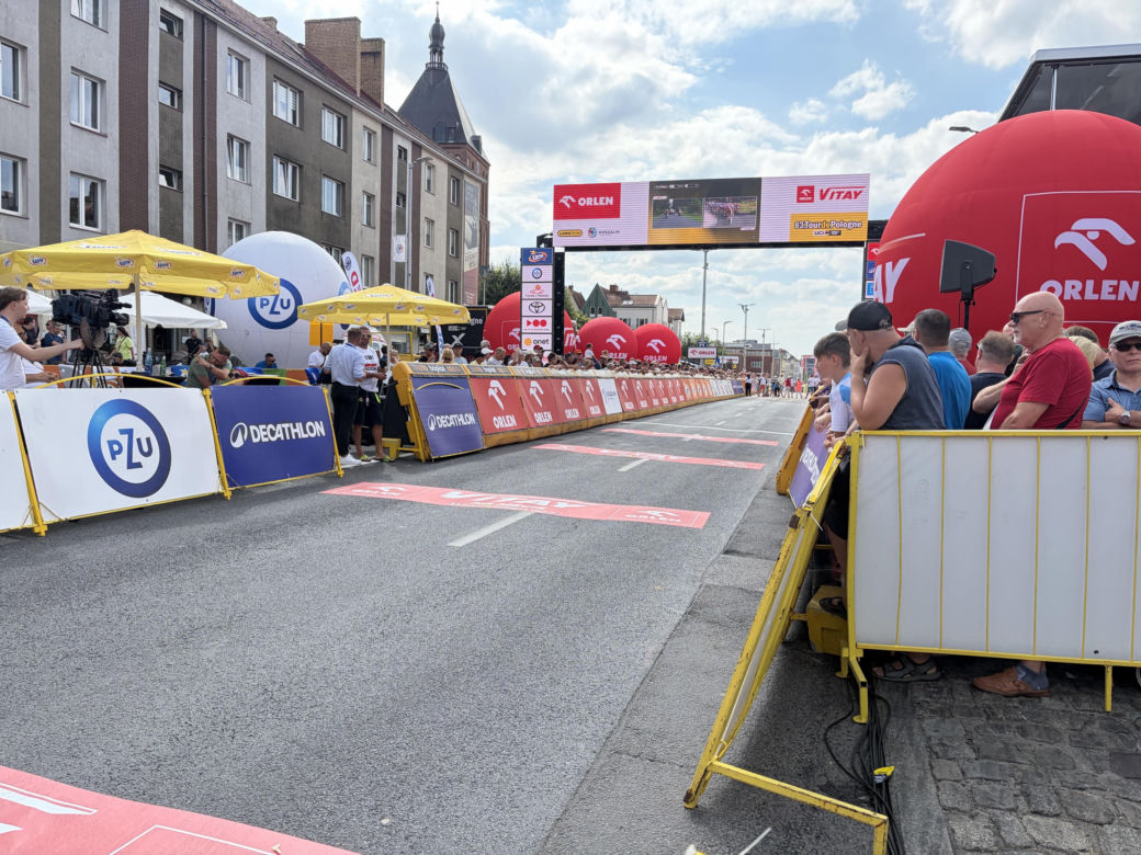 Koniec I etapu Tour de Pologne. Meta