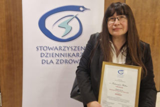 Redaktor naczelna PoradnikZdrowie.pl z pierwszą nagrodą w konkursie Dziennikarz Medyczny Roku 2025