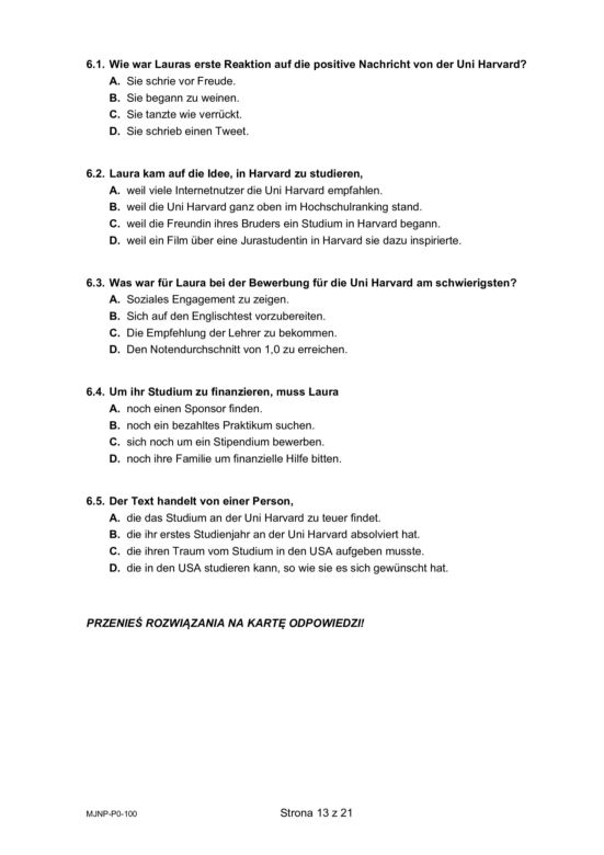 Matura 2024 niemiecki. Nowa formuła