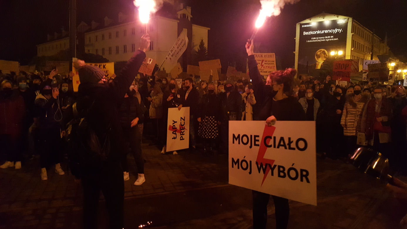 Protest w centrum Bydgoszczy