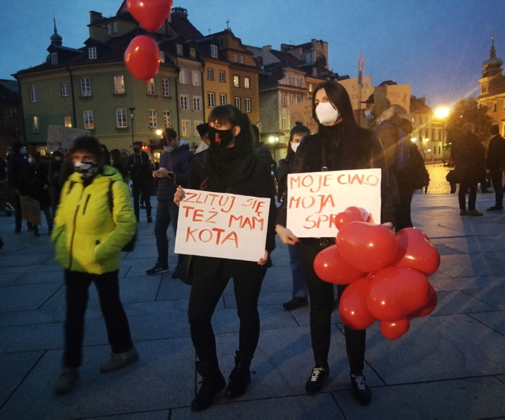 Protest kobiet w Warszawie 30.10.2020