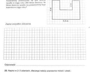 Sprawdzian w klasie VI szkoły podstawowej