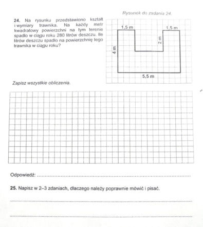 Sprawdzian w klasie VI szkoły podstawowej