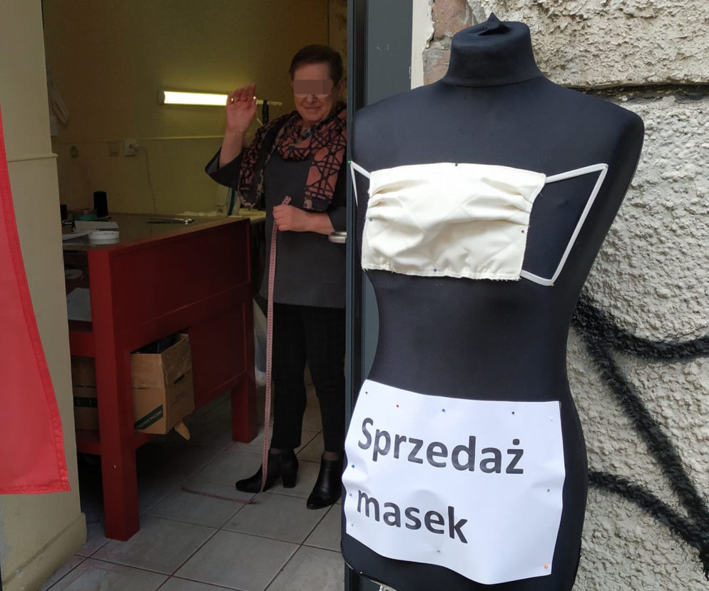 krawcowe z Powiśla szyją maseczki