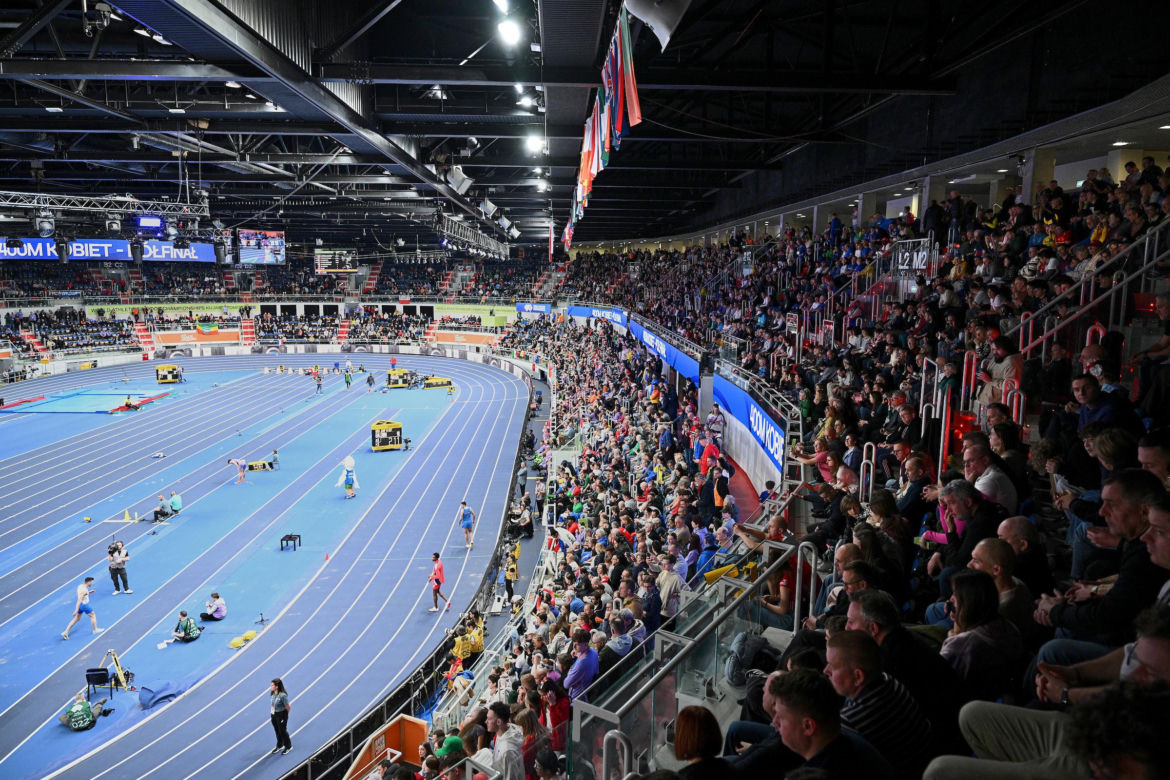 Halowe Mistrzostwa Świata w Lekkoatletyce Kujawy Pomorze 26 w Toruniu. Zdjęcia kibiców i zawodników z 1. dnia imprezy