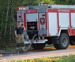 Pożar w powiecie wołomińskim