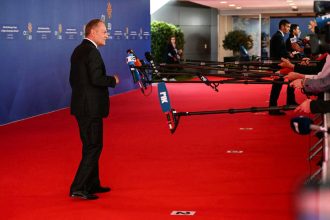 Donald Tusk  podczas nieformalnego szczytu Rady Europejskiej w Nikozji