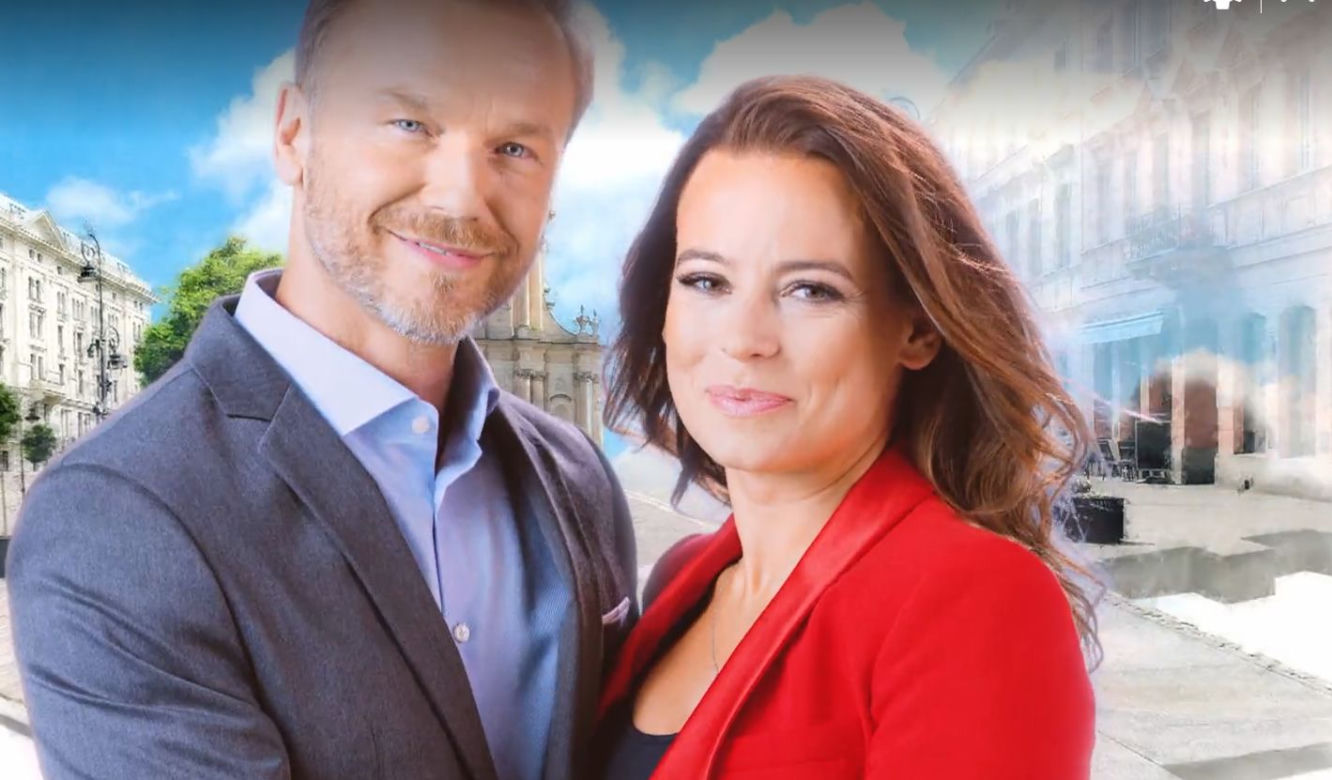Czołówka M jak miłość. Magda (Anna Mucha), Andrzej (Krystian Budzyński)