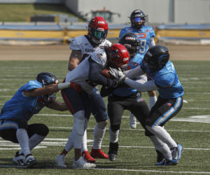 Futbol amerykański. Panthers Wrocław przegrali z Hamburg Sea Devils 23:26