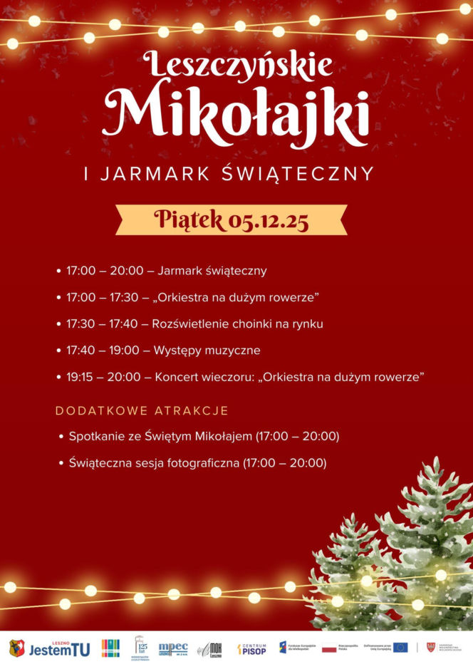 Świąteczny weekend w Lesznie. Od dziś do niedzieli Leszczyńskie Mikołajki i Jarmark Świąteczny