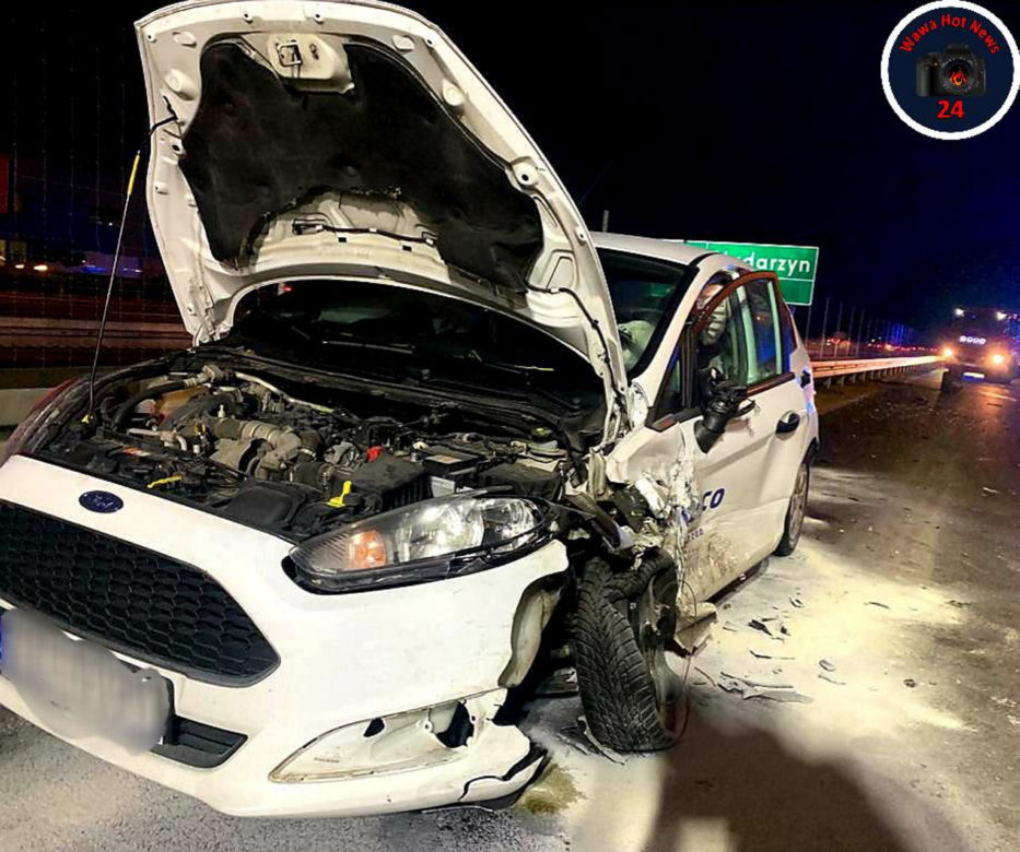 Wypadek na trasie S8 w Nadarzynie