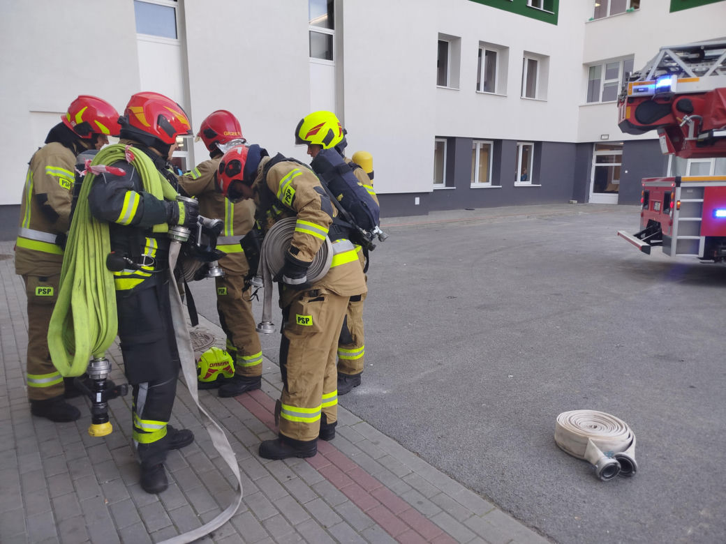 Powiatowe ćwiczenia strażackie w szpitalu wojewódzkim w Siedlcach