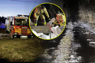 Wkra przekroczyła poziom alarmowy. Zawiązano sztab, strażacy w akcji