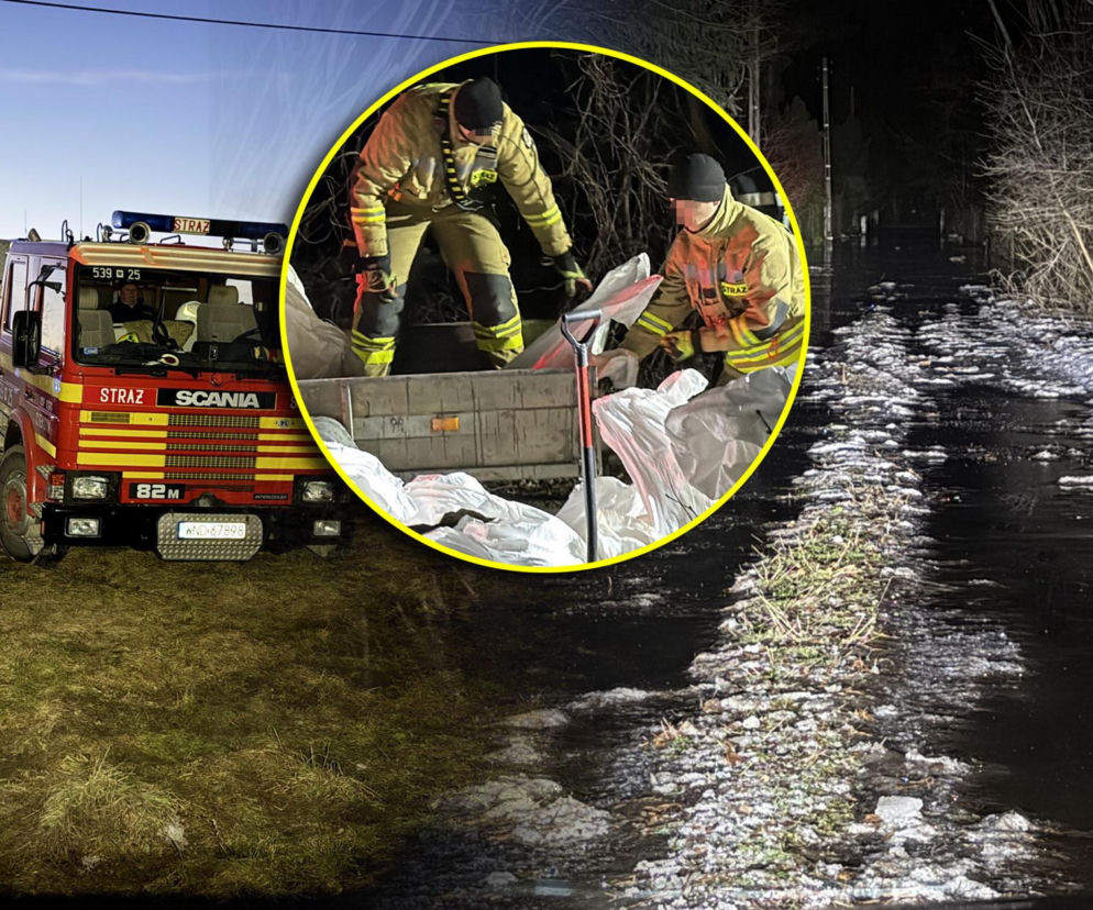 Wkra powyżej poziomu alarmowego. Na miejsce ruszyli strażacy