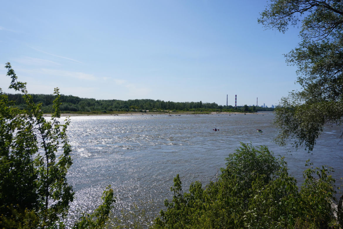 Plaża Romantyczna nad Wisłą w Warszawie
