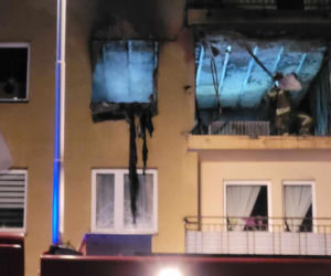 Zabrze: Potężny wybuch na ul. Struzika 6. Lokator wypadł z balkonu! Na miejscu LPR [ZDJĘCIA]