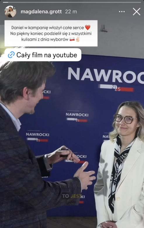 Daniel Nawrocki i jego dziewczyna, Magdalena Grott 