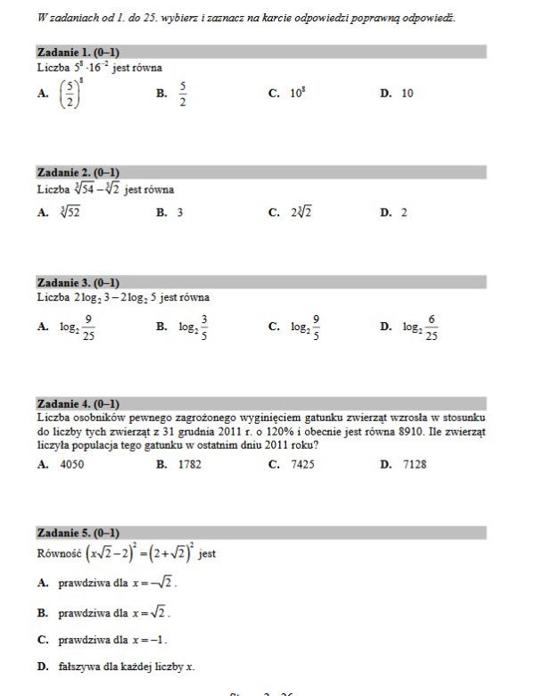 Matura 2017 matematyka podstawowa. [ARKUSZE, ZADANIA, PRZECIEKI]