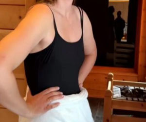 Maria Szarapowa w saunie i spa w Dolomitach