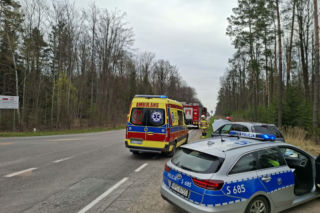 Wypadek na drodze Starachowice - Lubienia