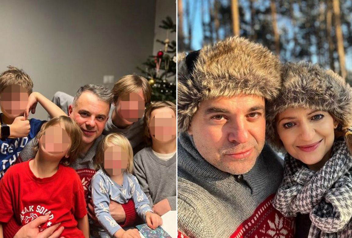 Rafał Szałajko z rodziną