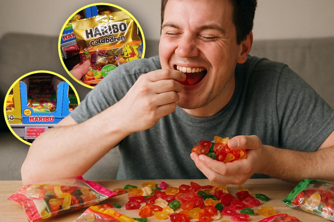 Żelki Haribo w polskich i niemieckich sklepach