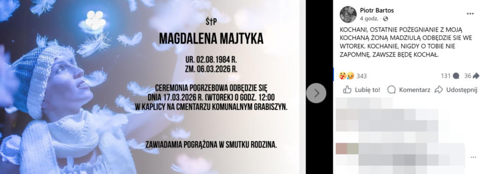 Magdalena Majtyka - pogrzeb