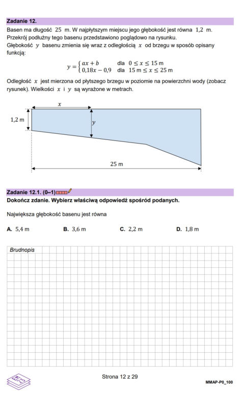 Matura próbna 2023 - Matematyka., arkusze zadań