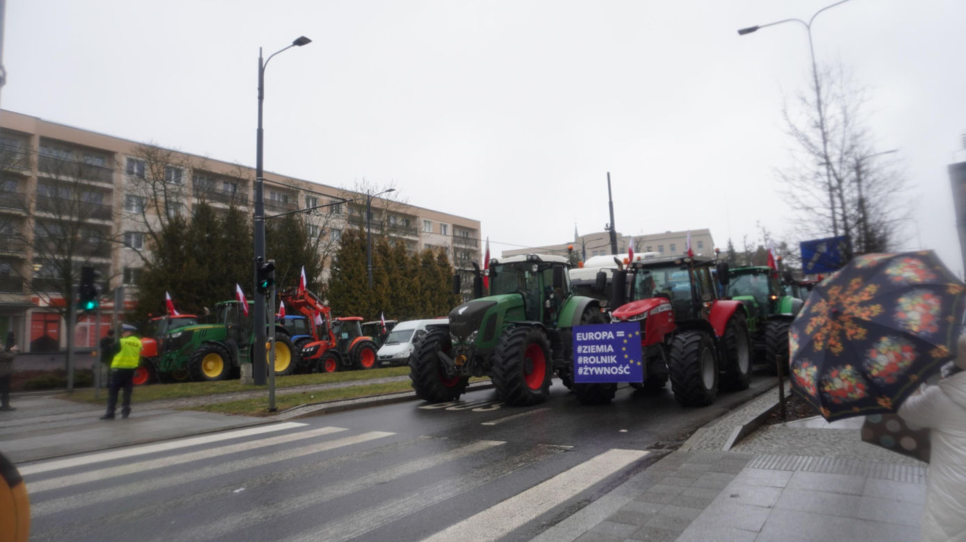 Protest rolników w Olsztynie, 20 lutego