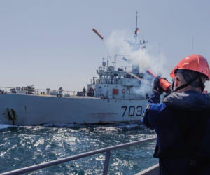 ORP Mewa w Londynie. Debiut niszczyciela min typu Kormoran II w stałym zespole NATO