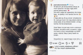 Joanna Koroniewska straciła mamę, gdy miała 22 lata. To była największa tragedia w jej życiu