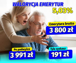 Waloryzacja emerytur wyższa niż zakładał rząd. Minimalna emerytura wzrośnie o ponad 90 złotych