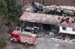 Potężny pożar hali w Warszawie. Wszystko spłonęło, zostały tylko zgliszcza