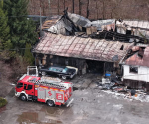Potężny pożar hali w Warszawie. Wszystko spłonęło, zostały tylko zgliszcza