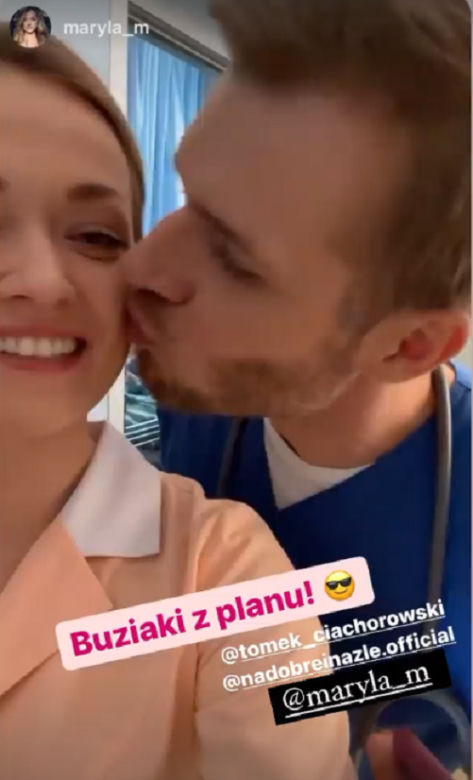 Na dobre i na złe po wakacjach 2021. Dagmara (Maryla Morydz), Maks Beger (Tomasz Ciachorowski)