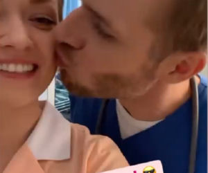 Na dobre i na złe po wakacjach 2021. Dagmara (Maryla Morydz), Maks Beger (Tomasz Ciachorowski)