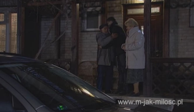 M jak miłość odc. 1073. Tomek (Andrzej Młynarczyk), Lucjan (Witold Pyrkosz), Barbara (Teresa Lipowska)