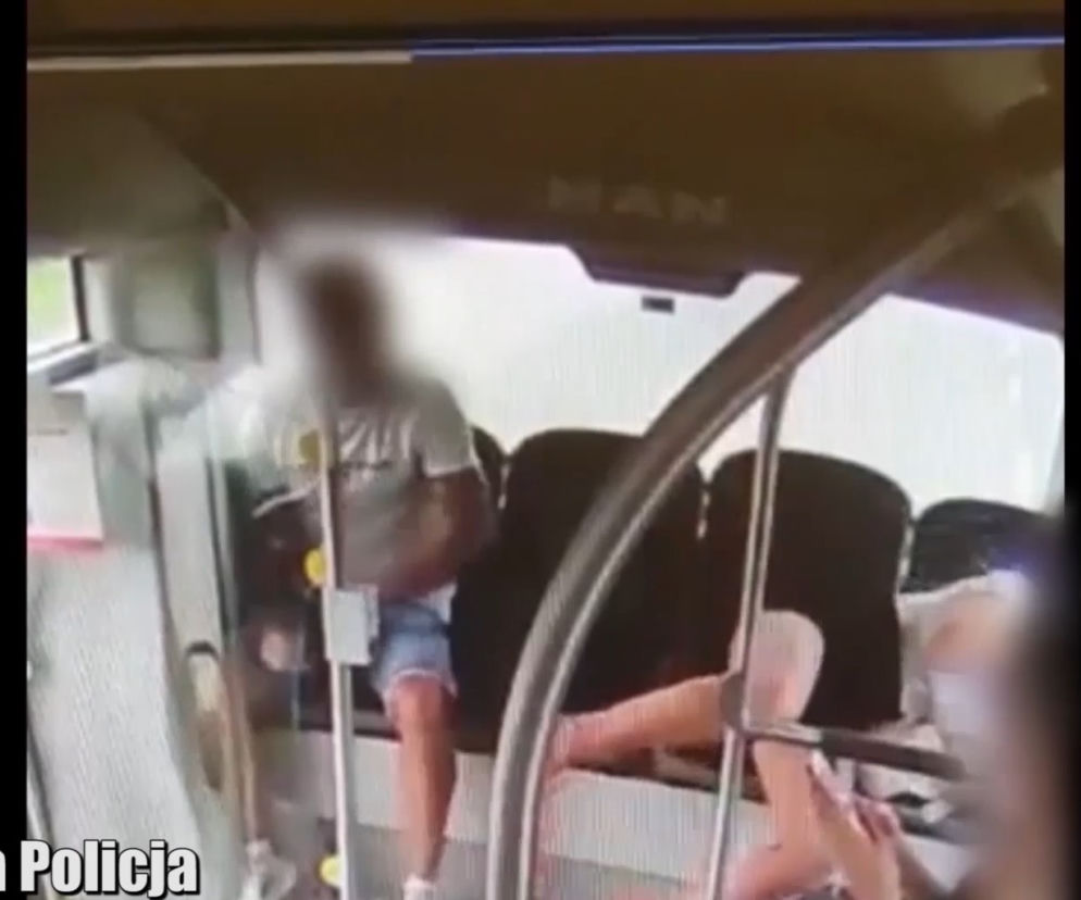 Gorzów. Brutalny atak na pasażerkę autobusu! Sprawca bez litości [WIDEO]